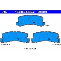 колодки задняя toyota avensis 97 - 03 , camry - 01