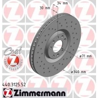 тормозные диски ham передняя zimmermann peugeot rcz 1.6