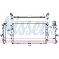 радиатор воды мерседес вито 109 111 nissens 14 - 18