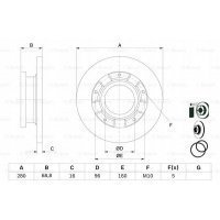 тормозные задние bosch форд transit tourneo 2.2 tdci