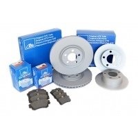 ate диски + тормозные колодки перед + зад audi a6 c6 347 + 330