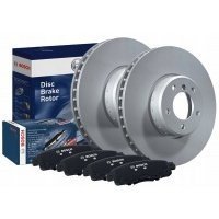 bosch диски + тормозные колодки передние для opel astra f vectra а