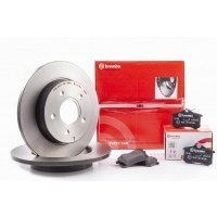 тормозные колодки brembo , задние - peugeot 308 ii 268мм