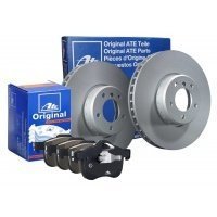 ate диски + тормозные колодки передние для toyota avensis t25 295m