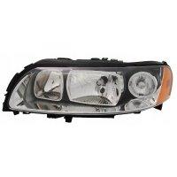 Фара левая tyc h7 h9 серый для volvo s60 v70 ii