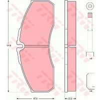 колодки тормозной gdb3385 trw