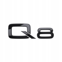 эмблема значек логотип задняя audi q8 чёрный