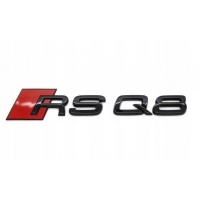 эмблема значек логотип задняя audi rsq8 чёрный