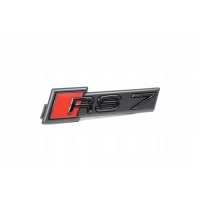 Эмблема значек логотип передняя audi rs7 чёрный