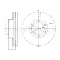 диск тормозной 23 - 1565 metelli