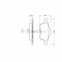 bosch 0986424539 колодки колодок . volvo s60 , s80 98 -