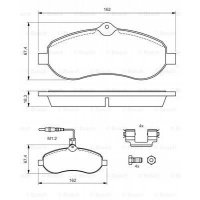 колодки торм.фронтальная bosch citroen / fiat / peugeot