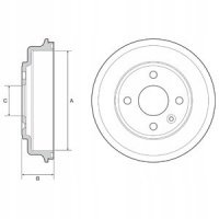 тормозной барабан delphi chevrolet aveo