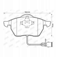 колодки тормозной jurid audi: a6 4a , c4 , 4a2 , c4 , 4a5