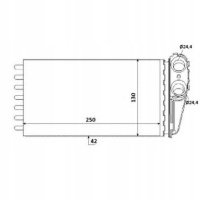 теплообменник nrf peugeot: 307 3a / c , 3h , 3b , 3e