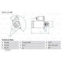 стартер bosch 0 986 018 480