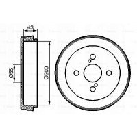 тормозной барабан bosch 0 986 477 138