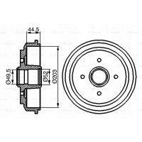 тормозной барабан bosch 0 986 477 149