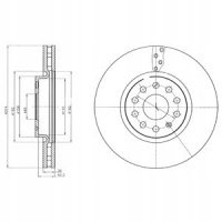 тормозной диск delphi volkswagen tiguan allspace