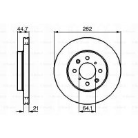 диски торм передние bosch rover купе 1.6 16 5