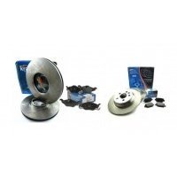 диски + тормозные колодки крафт п + т форд focus ii c макс компл