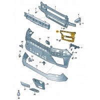 Каретка переднего бампера правая volkswagen crafter oryg.