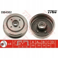 барабан тормозные задняя opel corsa c , tigra 1.0 - 1.8 09