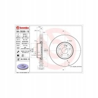 1x диск тормозной brembo mercedes - benz
