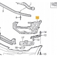 Volkswagen tiguan ii каретка бампера правая 5na807724a
