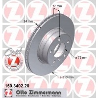 тормозные диски ham передняя zimmermann bmw 5 e60 e61