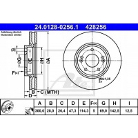диск ham.przod hyundai соната 05 -