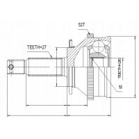шрус внешний hyundai oe 4950126410