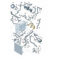 шланг радиатора volkswagen / audi / seat / skoda оригинал 1k0122447fr