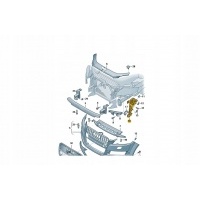 Каретка бампера правая передняя audi q7 4l0807284b aso