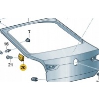 * новый упор клиновой люка багажника volkswagen поло oe