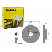 textar тормозные диски тормозной передняя 92288403