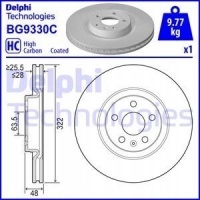 delphi bg9330c диск тормозной
