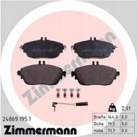 zimmermann 24869.195.1 колодки тормозной