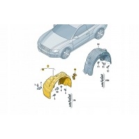 Подкрылок правая передняя audi a4 b8 8k0821172p