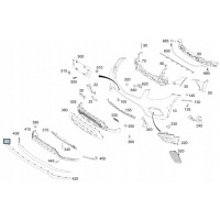 Накладка центральная хромированная кзс x253 15 - a2538852700