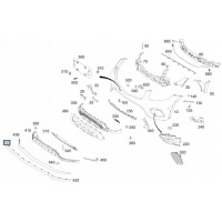 накладка центральная хромированная кзс x253 15 - a2538852700