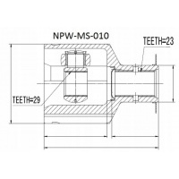 шрус внутренний правая mitsubishi carisma 95 - 1.6