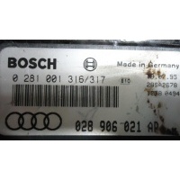 Блок управления двигателем Audi 80 B4/8C 1995 0281001316(317),028906021AP