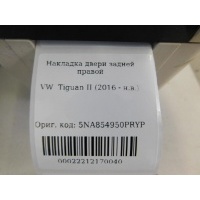 Накладка двери задней правой Volkswagen Tiguan 2017- 5NA854950PRYP