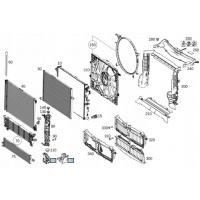 крепление радиатора мерседес w257 18 - a2135010720