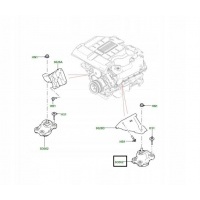 подушка двигателя левая range rover l405 новая