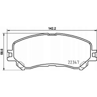 brembo колодки тормозной переднего renault