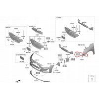 Hyundai elantra каретка бампера передняя п 86514 - f2aa0