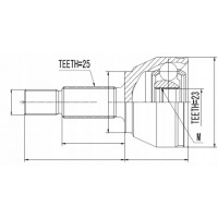шрус внешний форд фиеста 1.5 1.6tdci 09 -