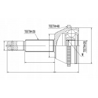шрус внешний форд transit 2.2tdci 06 - / typ2 /